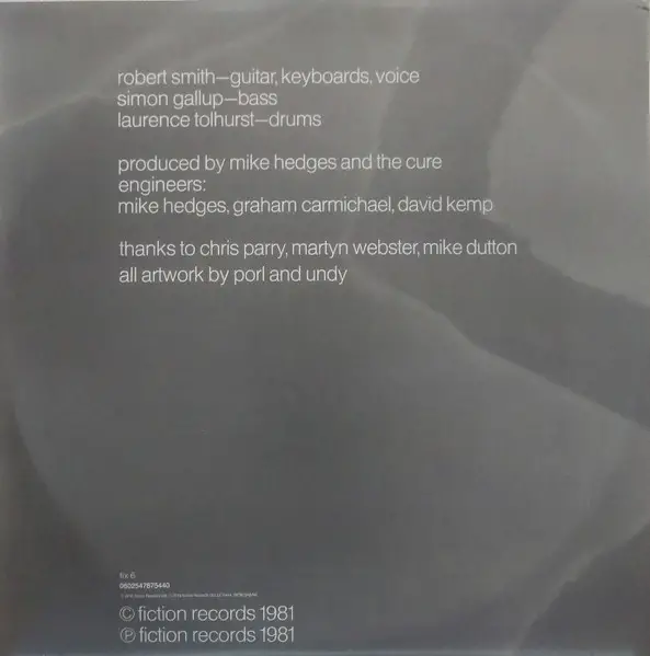 The Cure - Faith (180 грамм, Альбом, Переиздание, Ремастеринг, Дополнительная печать) - фото №6