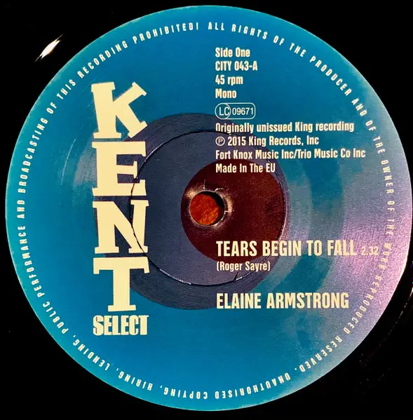 Elaine Armstrong & Betty Moorer - Tears Begin To Fall / Speed Up (45 об/мин, Моно)