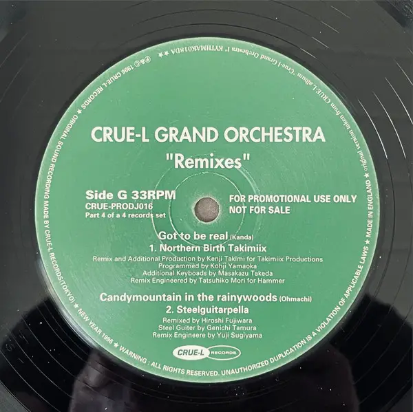 Crue-L Grand Orchestra - The Remixes (4 платівки, Promo) - фото №10
