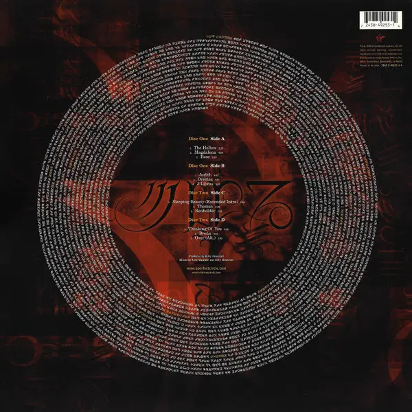 A Perfect Circle - Mer De Noms (2 пластинки, Gatefold, 180g, LP, Album, Reissue) - фото №4