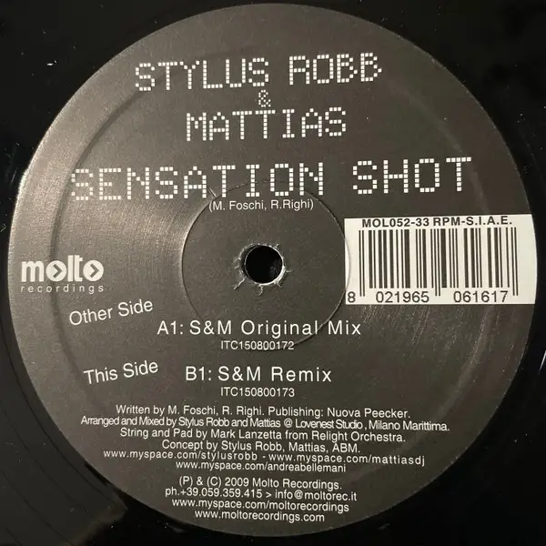 Stylus Robb & Mattias Foschi - Sensation Shot - фото №2