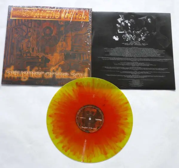 At The Gates - Slaughter Of The Soul (Жёлтый, Красный, Брызги, Альбом, Лимитированое, Переиздание, Ремастеринг) - фото №3