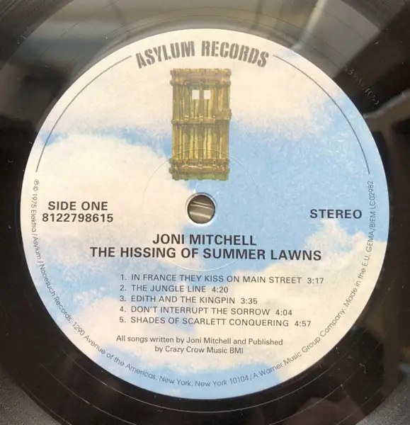 Joni Mitchell - The Hissing Of Summer Lawns (Gatefold, LP, Album, Reissue) - фото №5