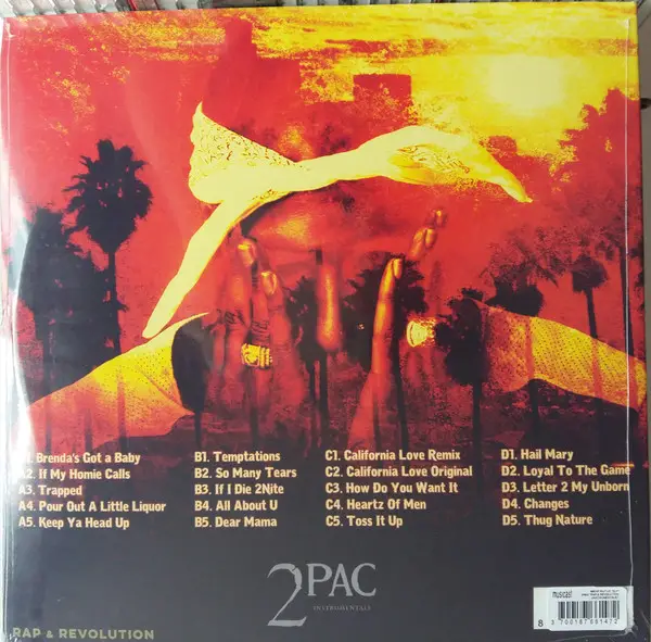 2Pac - Rap & Revolution (Instrumentals) (2 платівки, LP) - фото №2