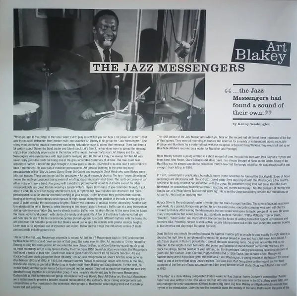 Art Blakey & The Jazz Messengers - The Jazz Messengers (2 платівки, 180 грам, Альбом, Лимітоване, Перевидання, Ремастеринг, Моно) - фото №3