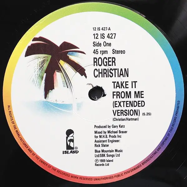 Roger Christian - Take It From Me (Stereo) - фото №3