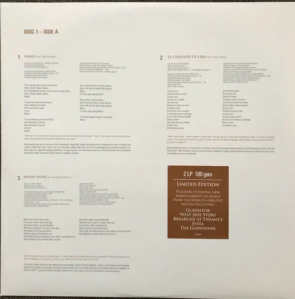 Andrea Bocelli - Cinema (Deluxe Edition) (2 платівки, 180 грам, Альбом, Лимітоване) - фото №5