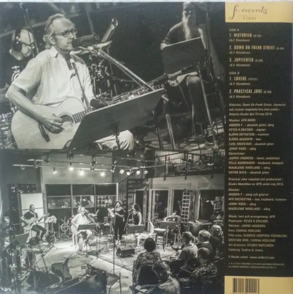 Anders F Rönnblom Band - Historien Ligger Framför Oss (Live I Atlantis Studio)  (LP, Album, Numbered) - фото №3