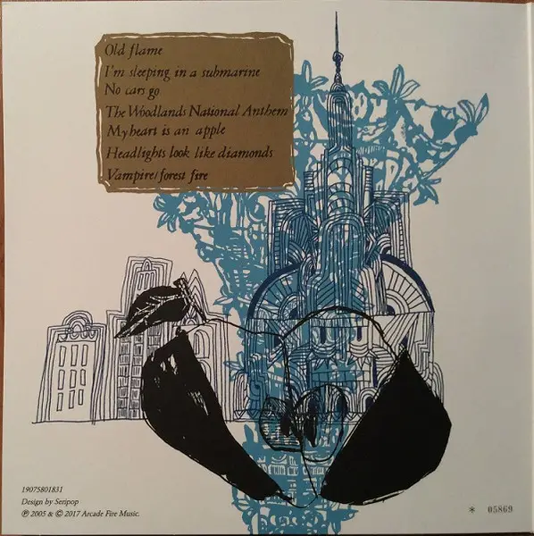 Arcade Fire - Arcade Fire (Синий, Прозрачный, EP, Record Store Day, Лимитированое, Пронумерованный, Переиздание, Ремастеринг) - фото №3