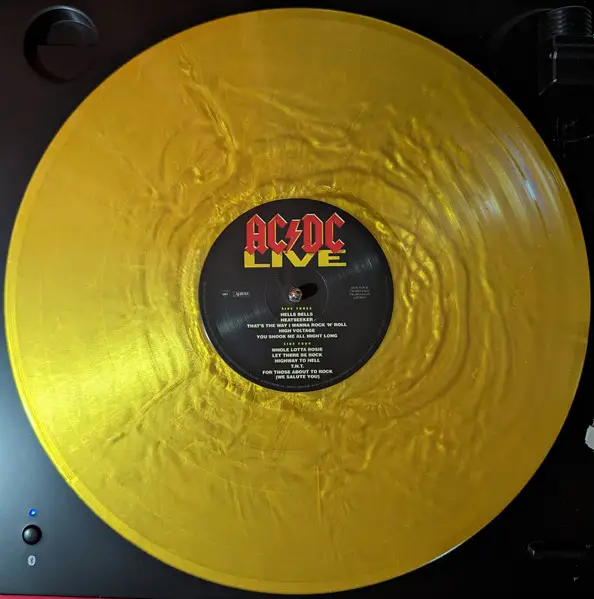 AC/DC - Live (2 пластинки, Gold, 180g, LP, Album, Reissue, Remastered) - фото №6