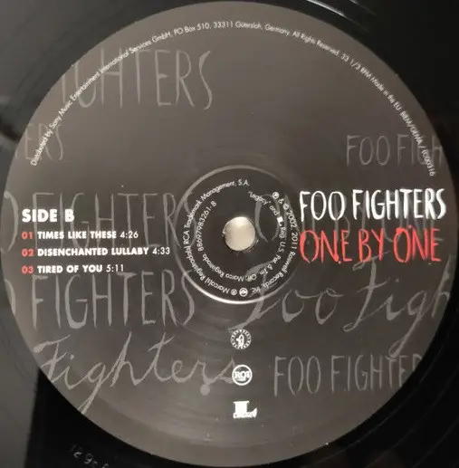 Foo Fighters - One By One (2 платівки, 180 грам, Альбом, Перевидання) - фото №4