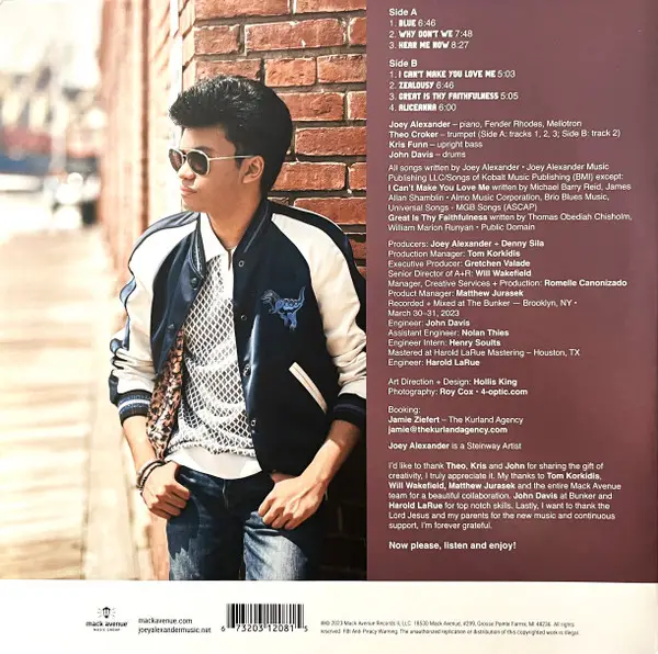Joey Alexander - Continuance (Синій, Альбом, Лимітоване) - фото №2