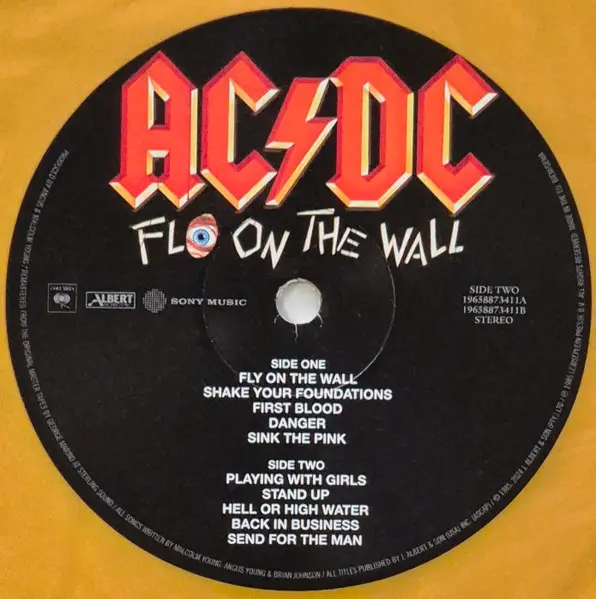 AC/DC - Fly On The Wall (Gold, Edition, LP, Album, Reissue, Remastered, Stereo) - фото №6
