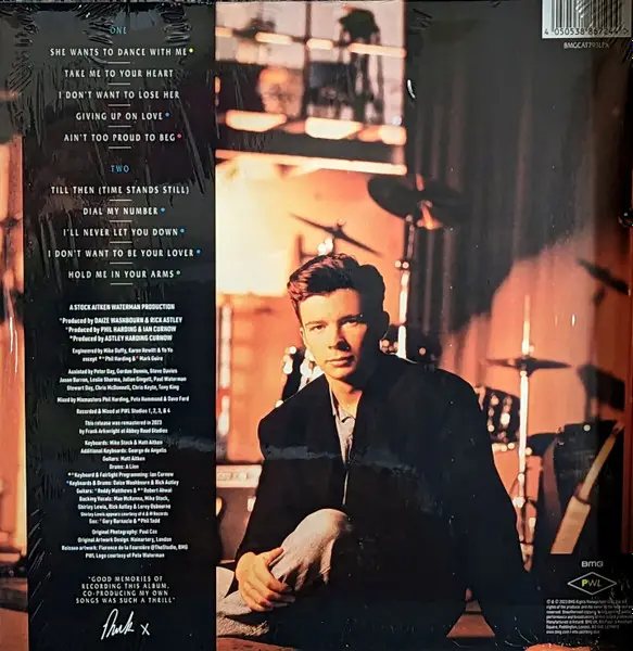 Rick Astley - Hold Me In Your Arms (Синий, Альбом, Лимитированое, Переиздание, Ремастеринг) - фото №3