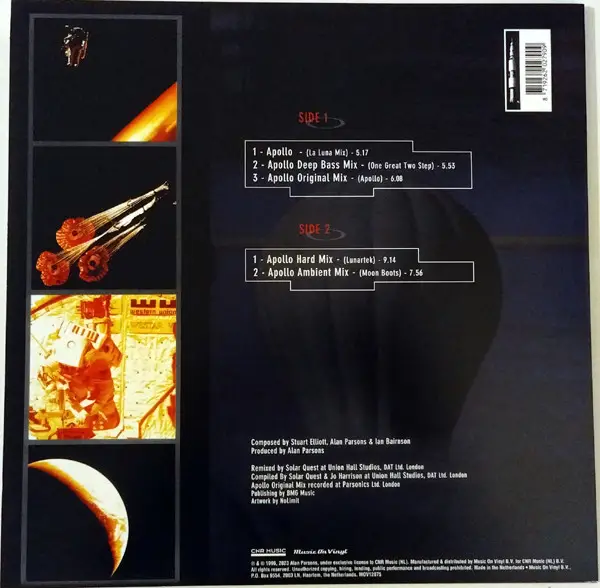 Alan Parsons - Apollo (Remixed By Solar Quest) (Фіолетовий, Напівпрозорий, 180 грам, Лимітоване, Перевидання) - фото №2