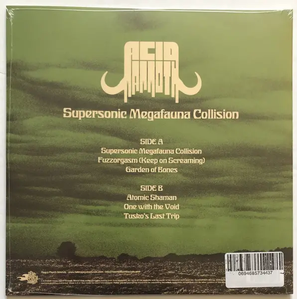 Acid Mammoth - Supersonic Megafauna Collision (Half, Transparent, Green, Black, Red, Splatter, LP, Album) - фото №2