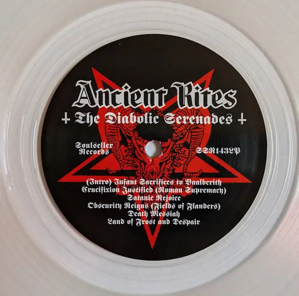 Ancient Rites - The Diabolic Serenades (Прозрачный, Альбом, Лимитированое, Дополнительная печать) - фото №7