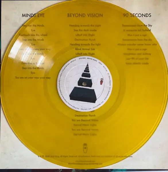 Acid King - Beyond Vision (Yellow, Transparent, LP, Album) - фото №4