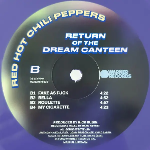 Red Hot Chili Peppers - Return Of The Dream Canteen (2 платівки, Фіолетовий, Альбом, Лимітоване) - фото №4