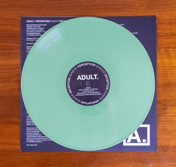ADULT. - Perception Is/As/Of Deception (Green, Opaque, LP, Album) - фото №7