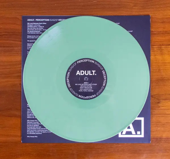 ADULT. - Perception Is/As/Of Deception (Green, Opaque, LP, Album) - фото №6