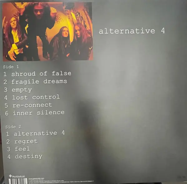 Anathema - Alternative 4 (Мрамор, Альбом, Лимитированое, Дополнительная печать) - фото №2