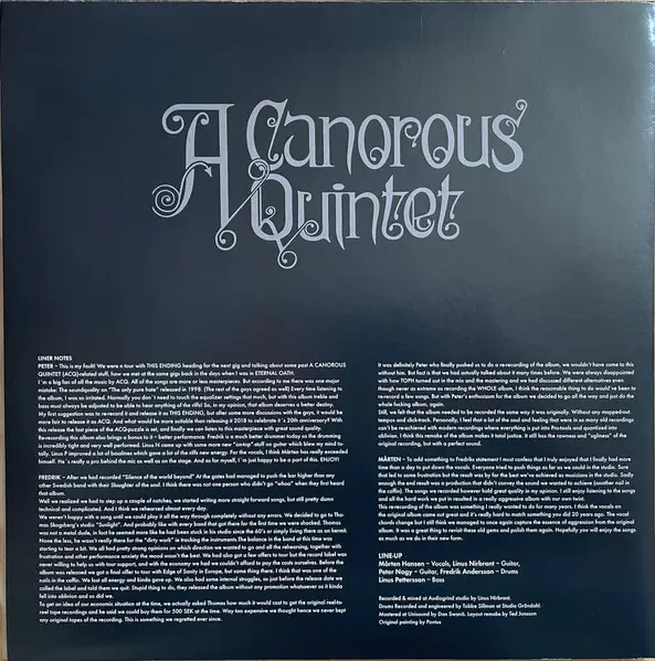 A Canorous Quintet - The Only Pure Hate MMXVIII (LP, Album) - фото №6