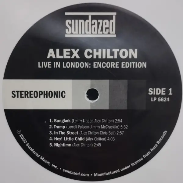 Alex Chilton - Live In London: Encore Edition (2 пластинки, Белый, Переиздание) - фото №5