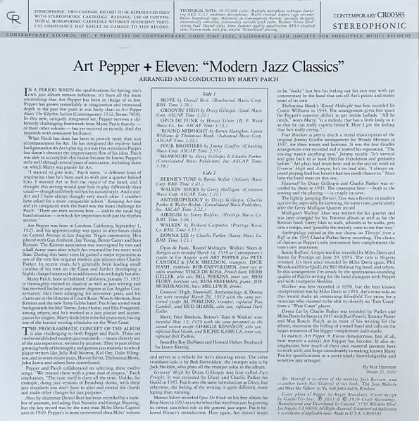 Art Pepper - Art Pepper + Eleven 