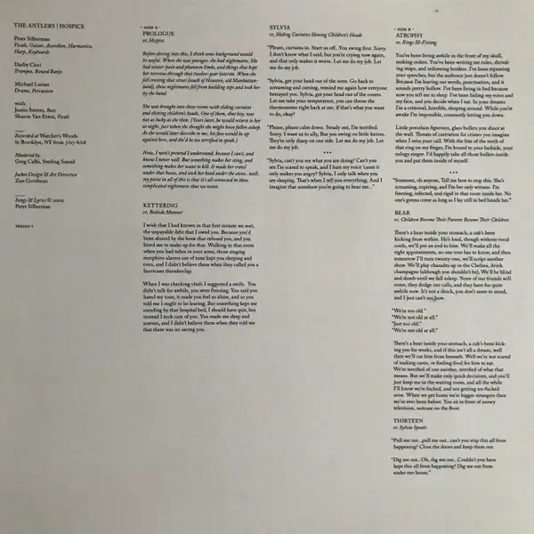 The Antlers - Hospice (2 платівки, Білий, Розкладна обкладинка, Ювілейне видання до 10-річчя, Альбом, Перевидання, Ремастеринг) - фото №12