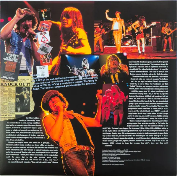 AC/DC - Fly On The Wall (Gold, Edition, LP, Album, Reissue, Remastered, Stereo) - фото №8