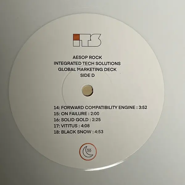 Aesop Rock - Integrated Tech Solutions (2 пластинки, White, Opaque, LP, Album, Stereo) - фото №10