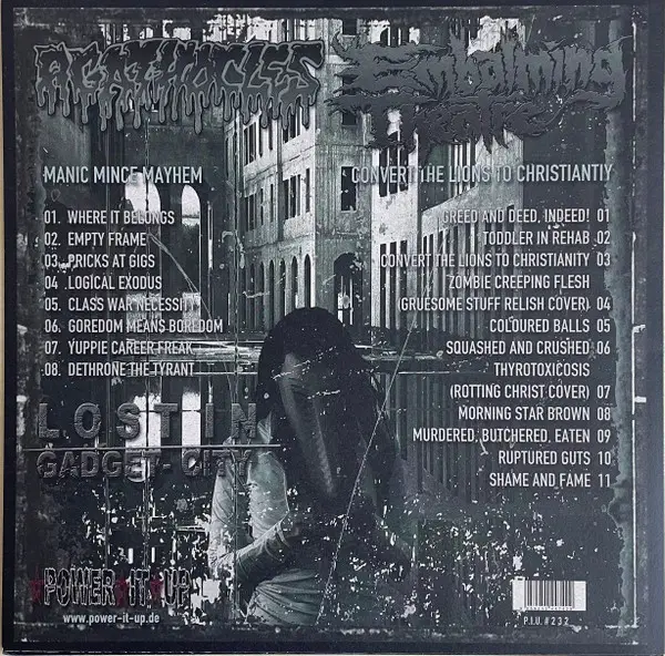 Agathocles & Embalming Theatre - Lost In Gadget-City (Brown, LP) - фото №2