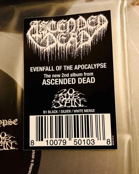 Ascended Dead - Evenfall Of The Apocalypse (Чёрный, Серебристый, Альбом) - фото №5