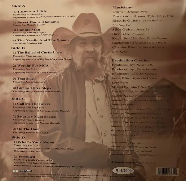 Artimus Pyle & Artimus Pyle Band - Anthems Honoring The Music Of Lynyrd Skynyrd (2 платівки, Альбом, Лимітоване, Пронумерований, Спеціальне видання) - фото №2