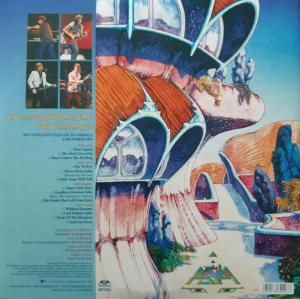 Asia - Live At The Budokan Tokyo 1983 (MTV Satellite Telecast To America 6 December 1983) (2 платівки, Альбом, Ремастеринг, Моно) - фото №5
