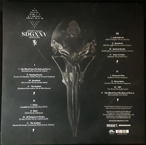 Apoptygma Berzerk - SDGXXV (2 пластинки, Прозрачный, Альбом, Лимитированое) - фото №2
