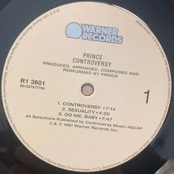Prince - Controversy (180 грамм, Альбом, Переиздание, Дополнительная печать) - фото №4