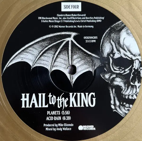 Avenged Sevenfold - Hail To The King (2 платівки, Золотий, Ювілейне видання до 10-річчя, Альбом, Лимітоване, Перевидання) - фото №10