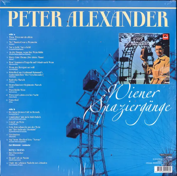 Peter Alexander - Wiener Spaziergänge (Сборник, Переиздание, Ремастеринг) - фото №2