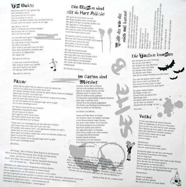 Abstürzende Brieftauben - Doofgesagte Leben Länger (LP, Album) - фото №4