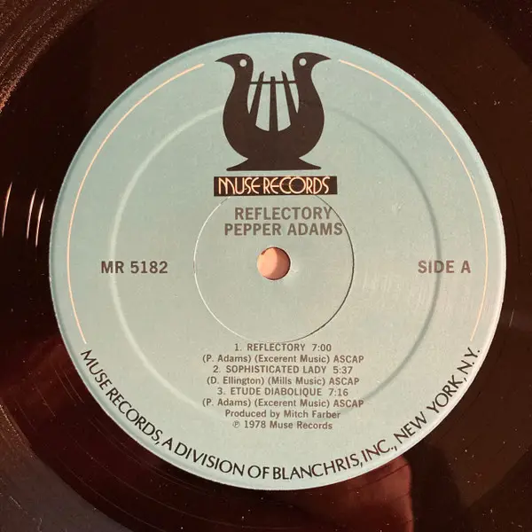 Pepper Adams - Reflectory (LP, Album) - фото №3