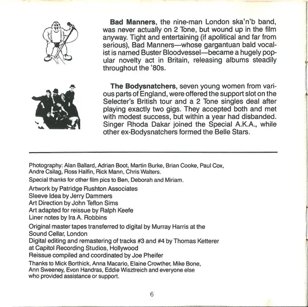 Various - Dance Craze (The Best Of British Ska ... Live!) (Compilation, Reissue, Remastered) - фото №10