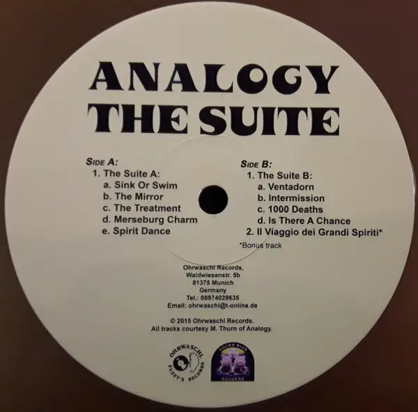 Analogy - The Suite (Жёлтый, Прозрачный, Альбом, Переиздание) - фото №5