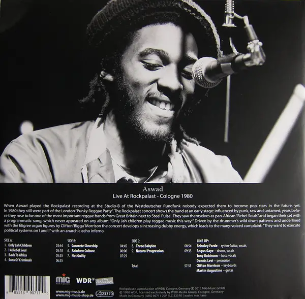 Aswad - Live At Rockpalast - Cologne 1980 (2 платівки) - фото №2