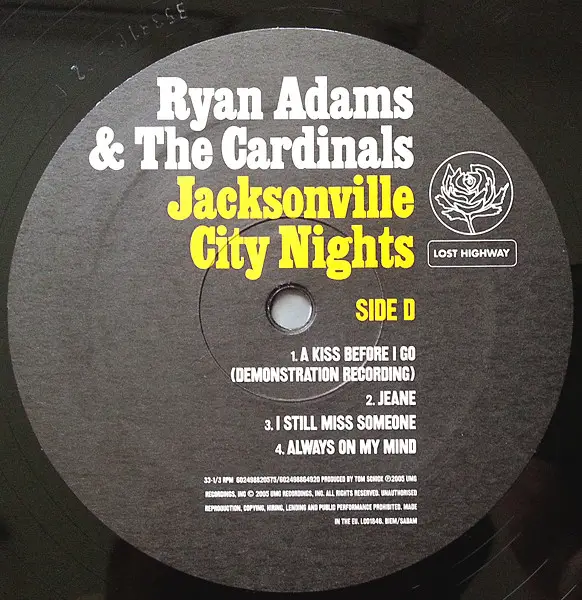 Ryan Adams & The Cardinals - Jacksonville City Nights (2 пластинки, LP, Album) - фото №11