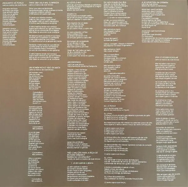 José Afonso - Enquanto Há Força (Gatefold, LP, Album, Reissue, Remastered) - фото №3