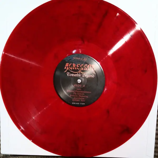 Agressor - Towards Beyond (Red, Black, Marbled, LP, Album, Reissue, Remastered) - фото №5