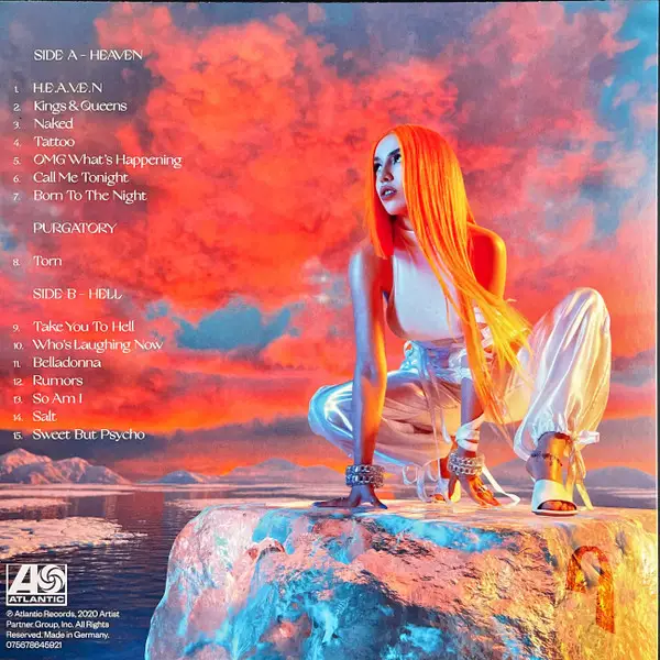 Ava Max - Heaven & Hell (Прозрачный, Синий, Альбом, Лимитированое) - фото №2