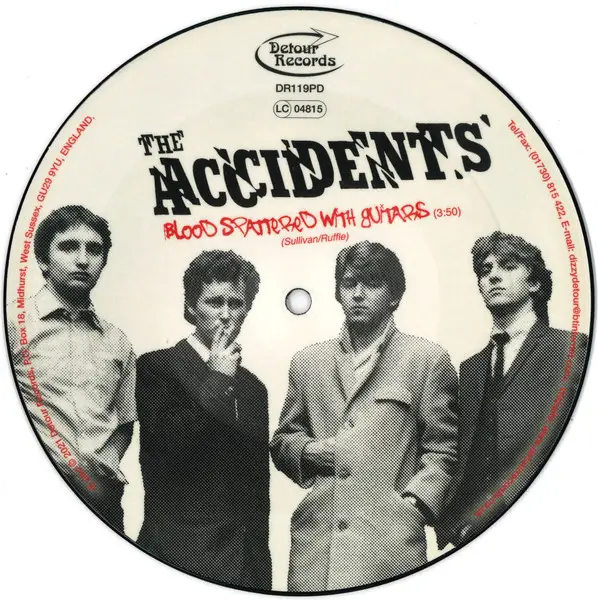 The Accidents - Blood Spattered With Guitars (EP, Reissue, Stereo)